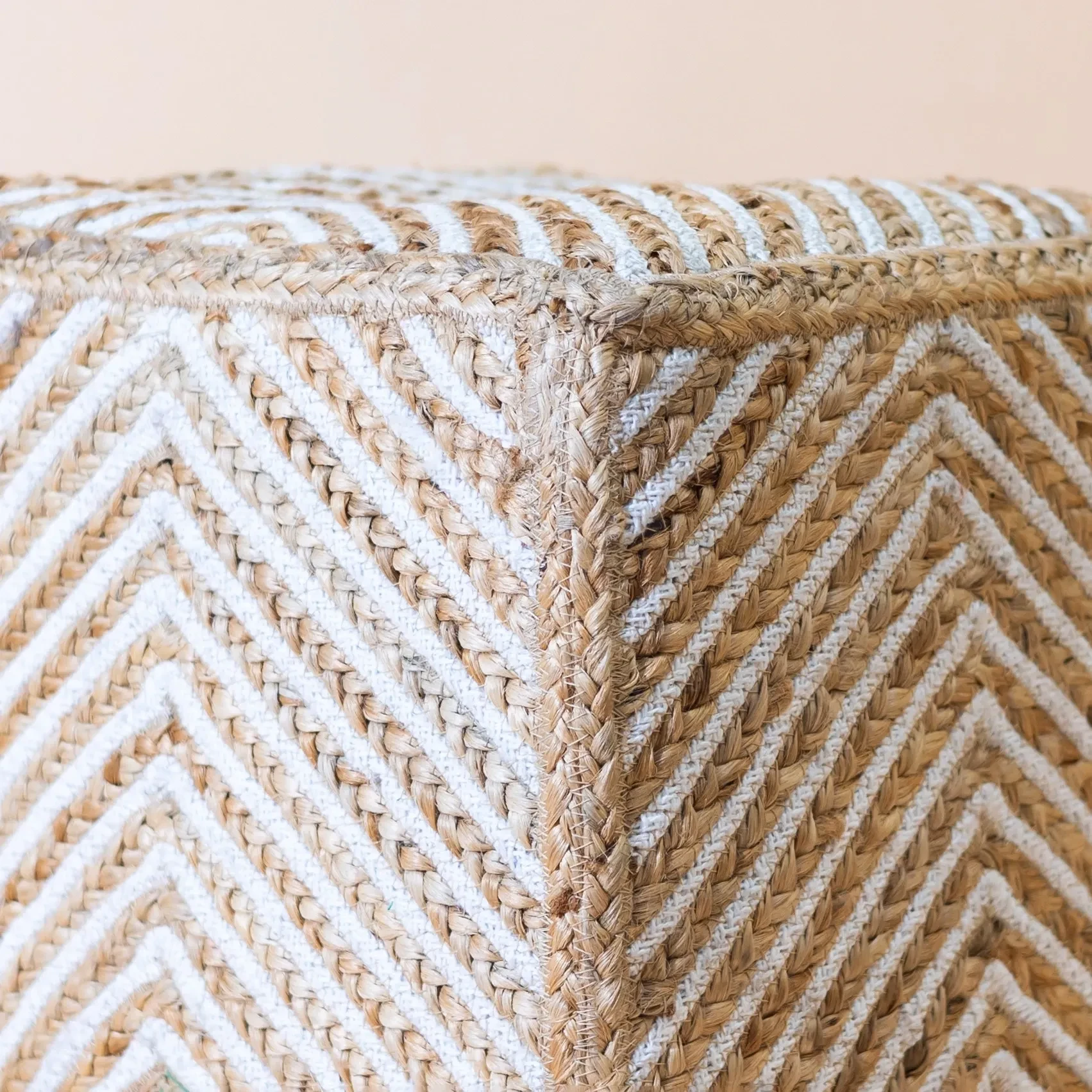 Buy Jute pouffe - Jute Stool online on Karmakriti