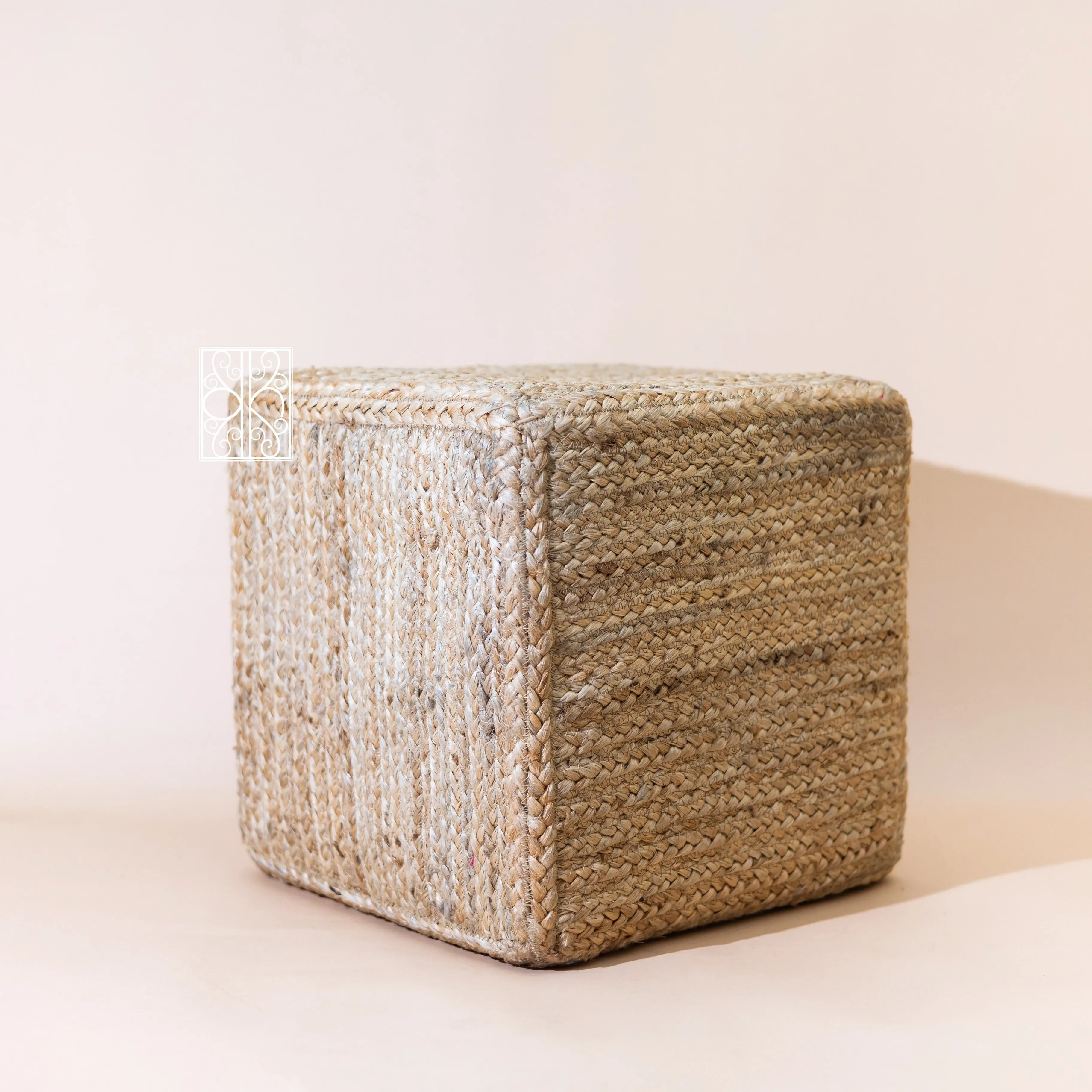 Buy Jute pouffe - Jute Stool online on Karmakriti
