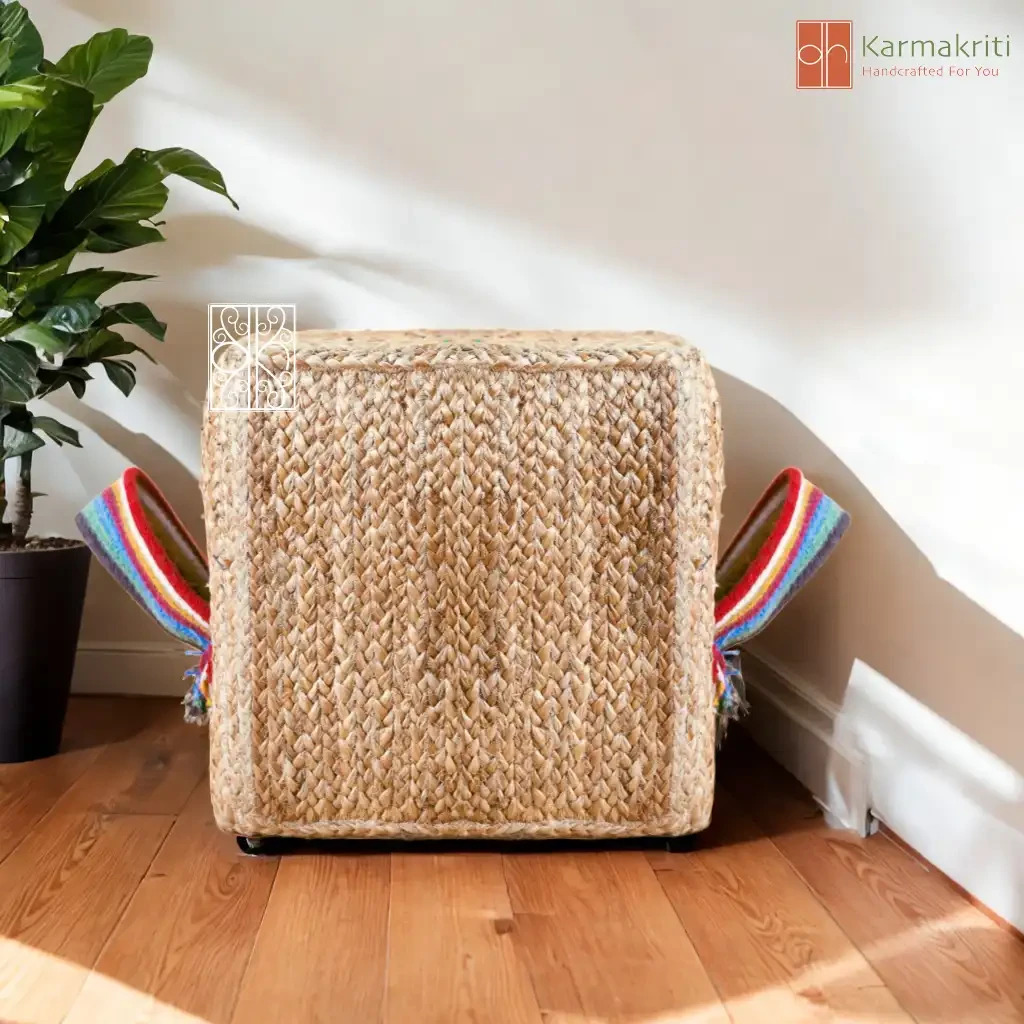 Buy Jute pouffe - Jute Stool online on Karmakriti
