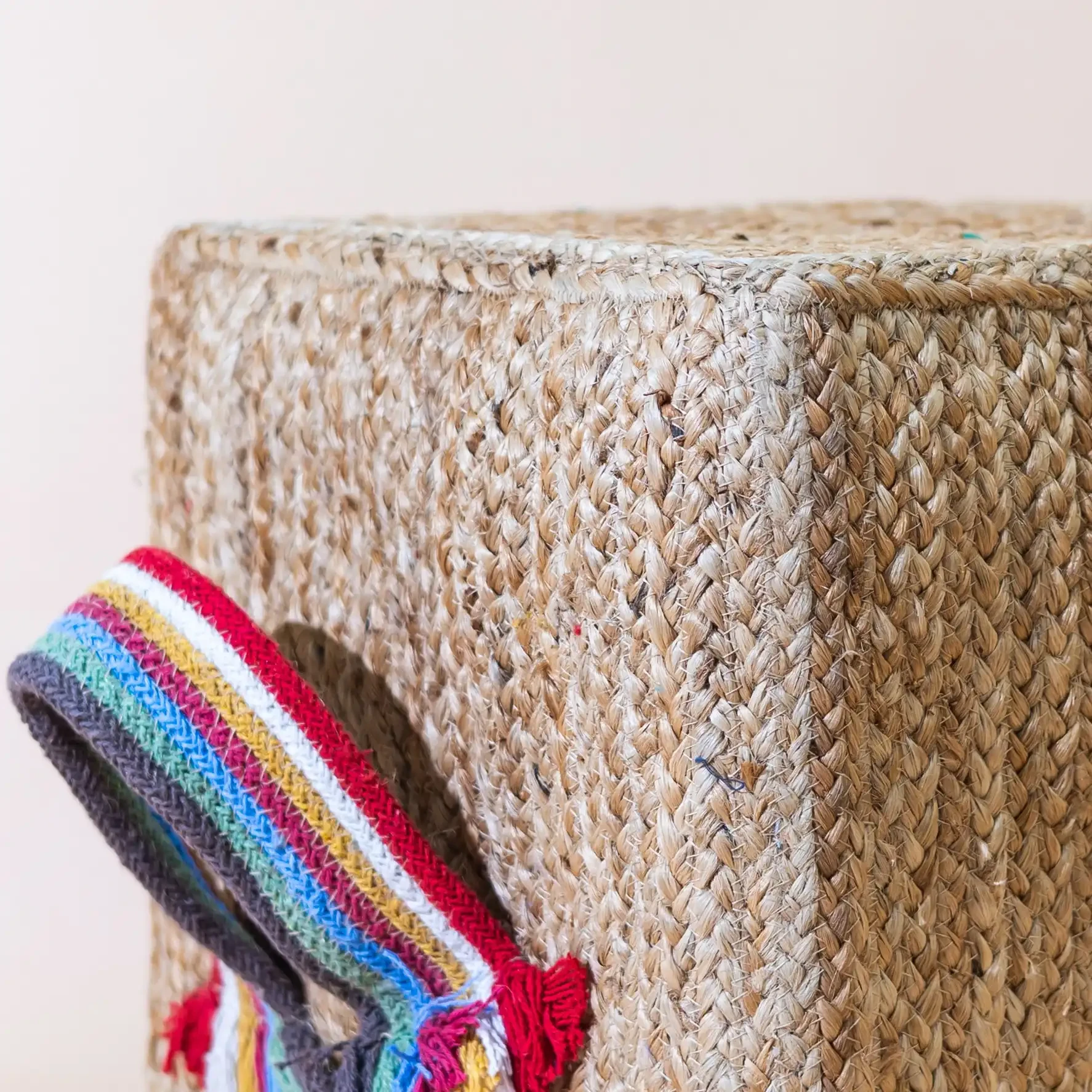 Buy Jute pouffe - Jute Stool online on Karmakriti