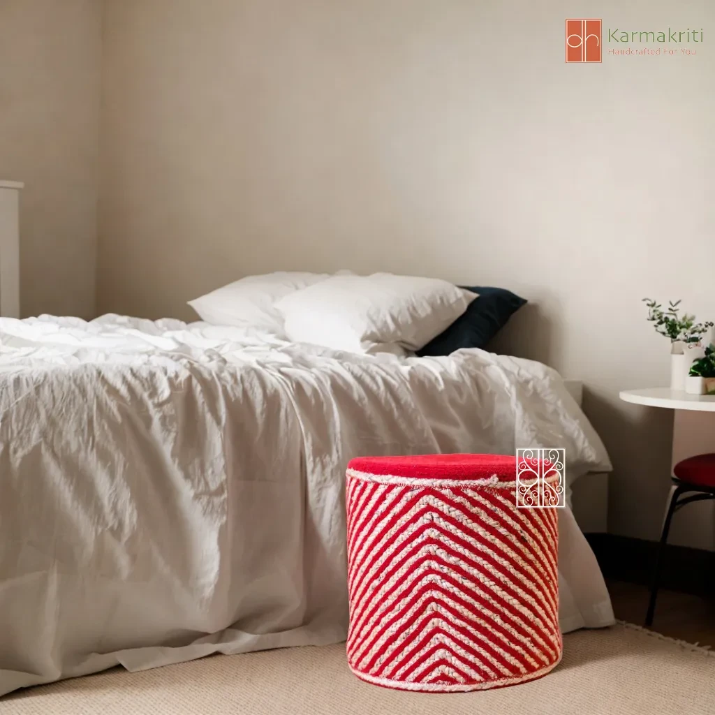 Buy Jute pouffe - Jute Chair online on Karmakriti