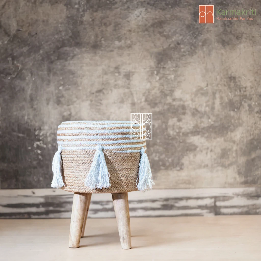 Buy Jute Pouffe - Jute Chair online on Karmakriti