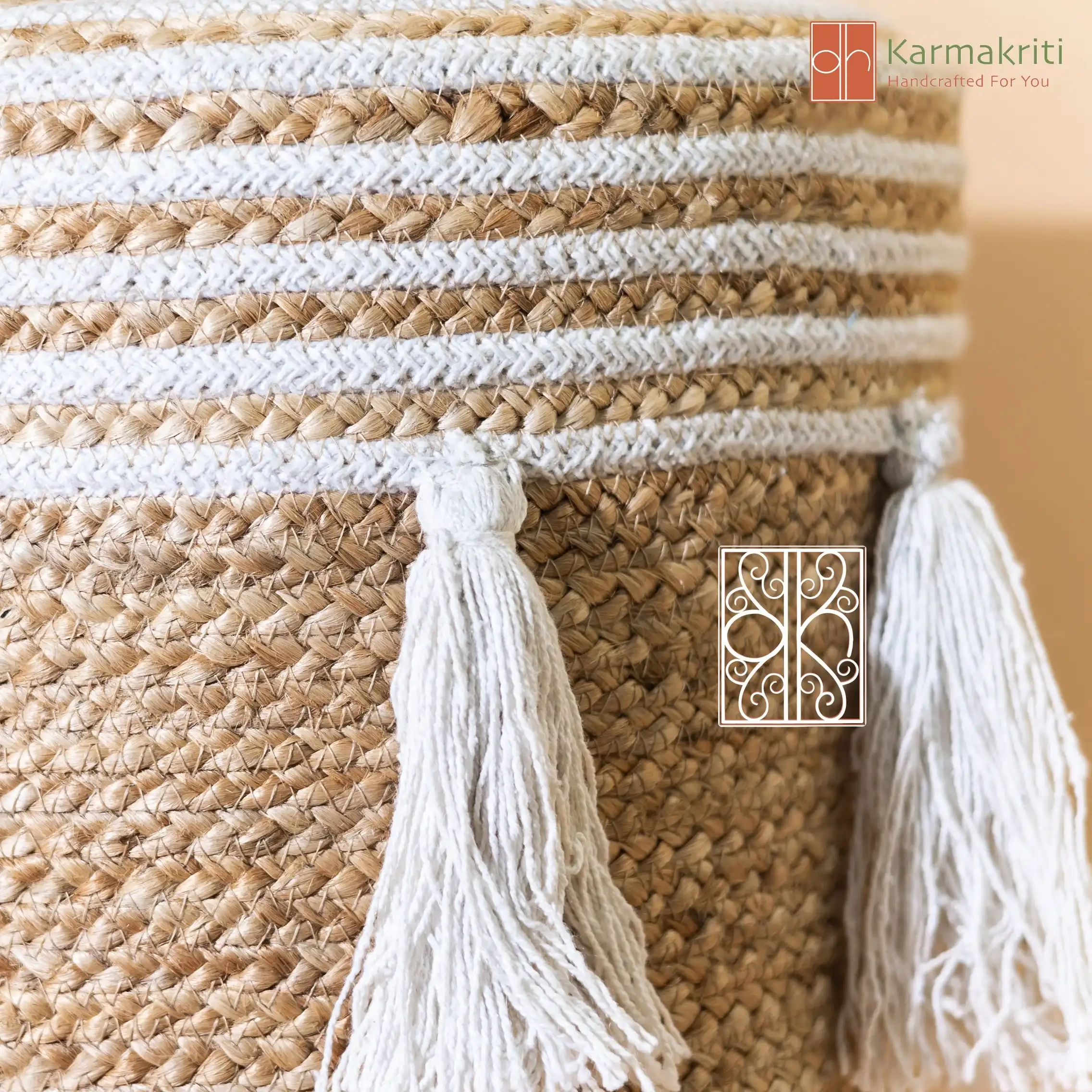 Buy Jute Pouffe - Jute Chair online on Karmakriti