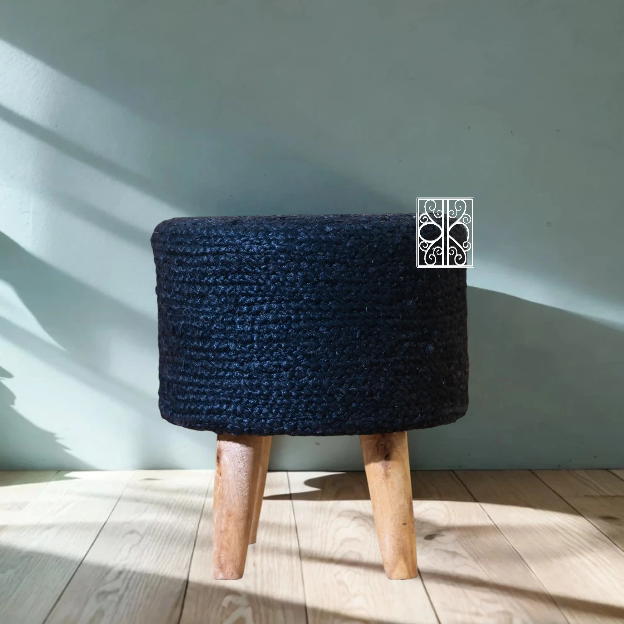 Ottoman Jute Stool