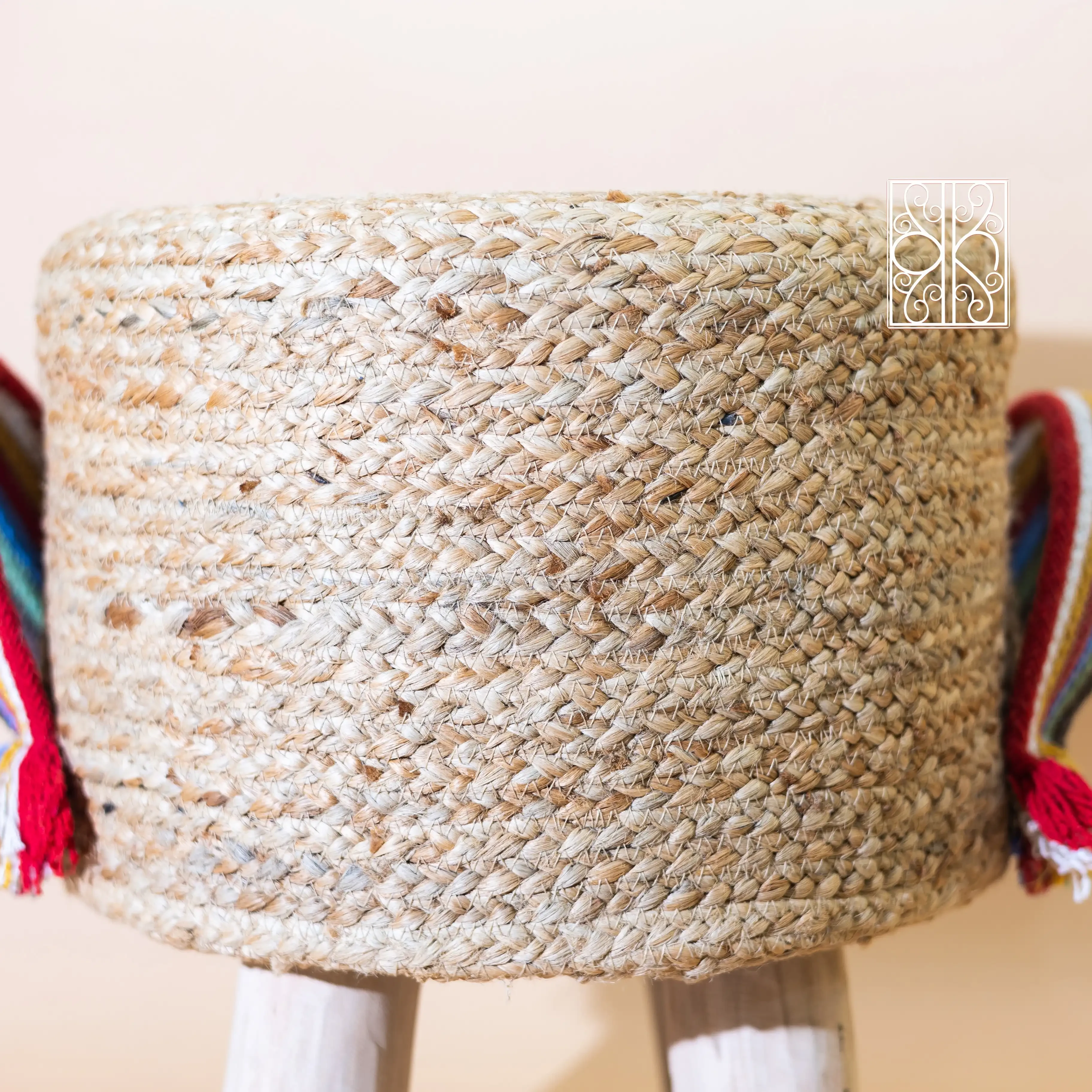 Handwoven Ottoman Stool
