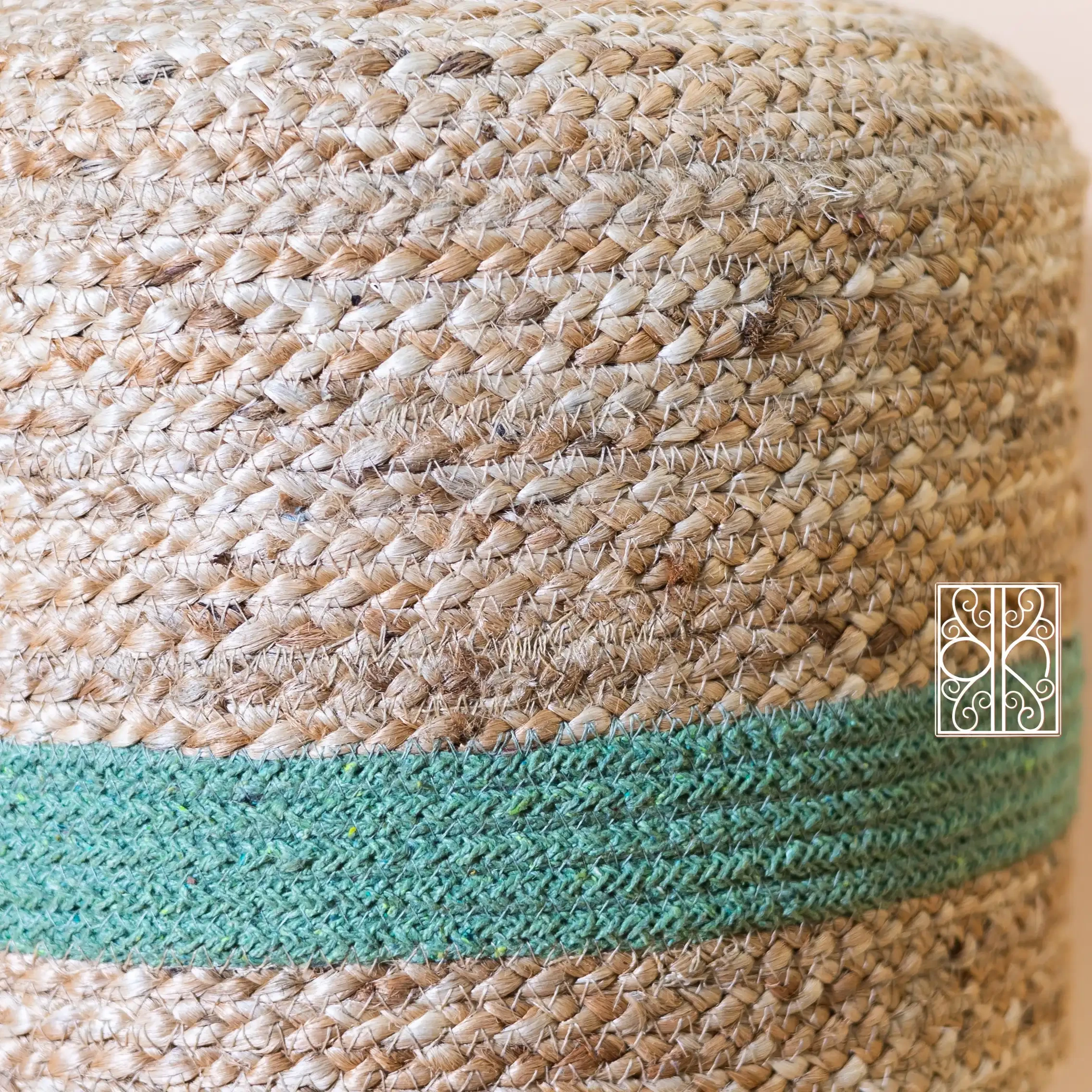Ottoman Jute Stool
