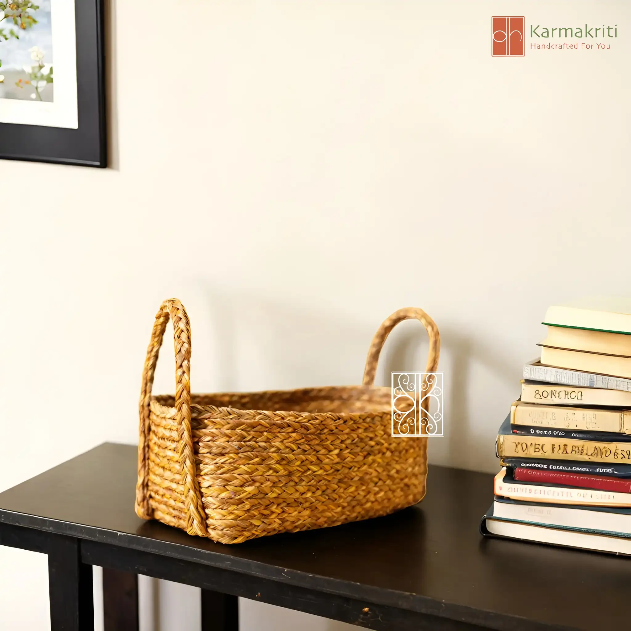 Buy Natural Wicker Storage Basket & Kitchen Shelf Organizer