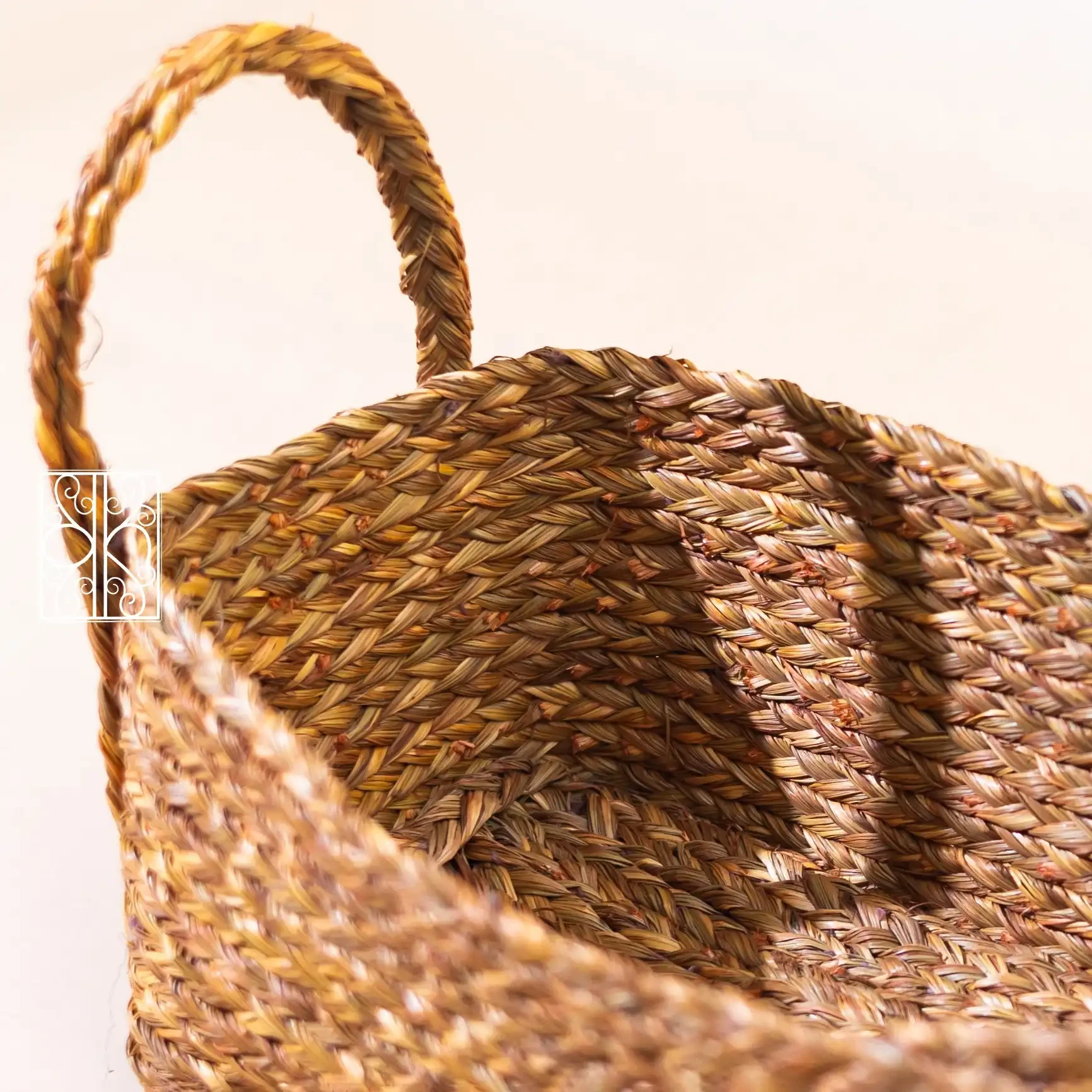 Buy Natural Wicker Storage Basket & Kitchen Shelf Organizer