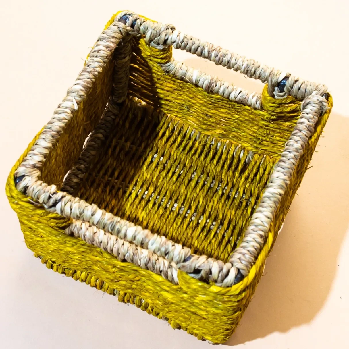 Buy Cube Seagrass Basket | Wicker Jewellery Organizer