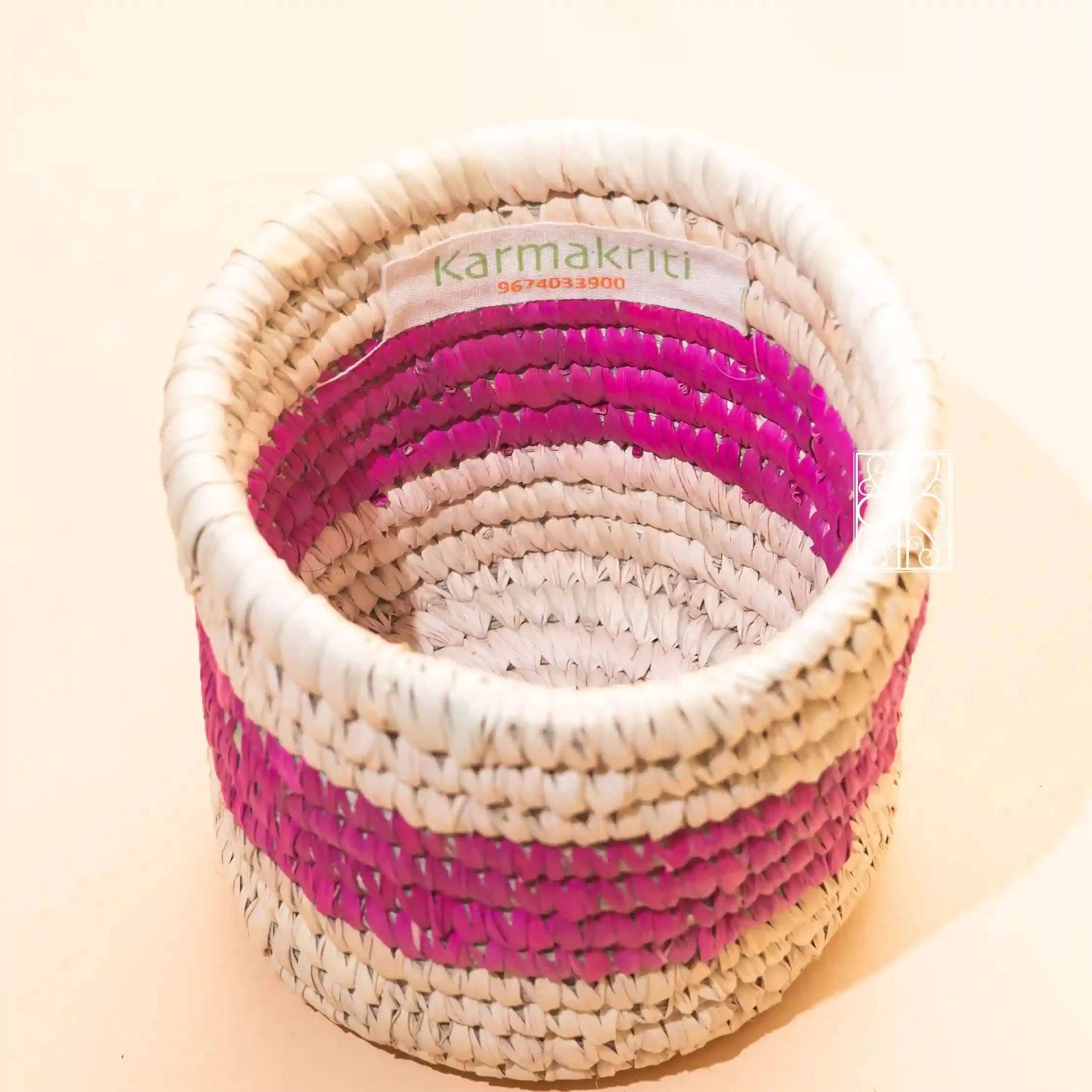 Palm Leaf Storage Basket