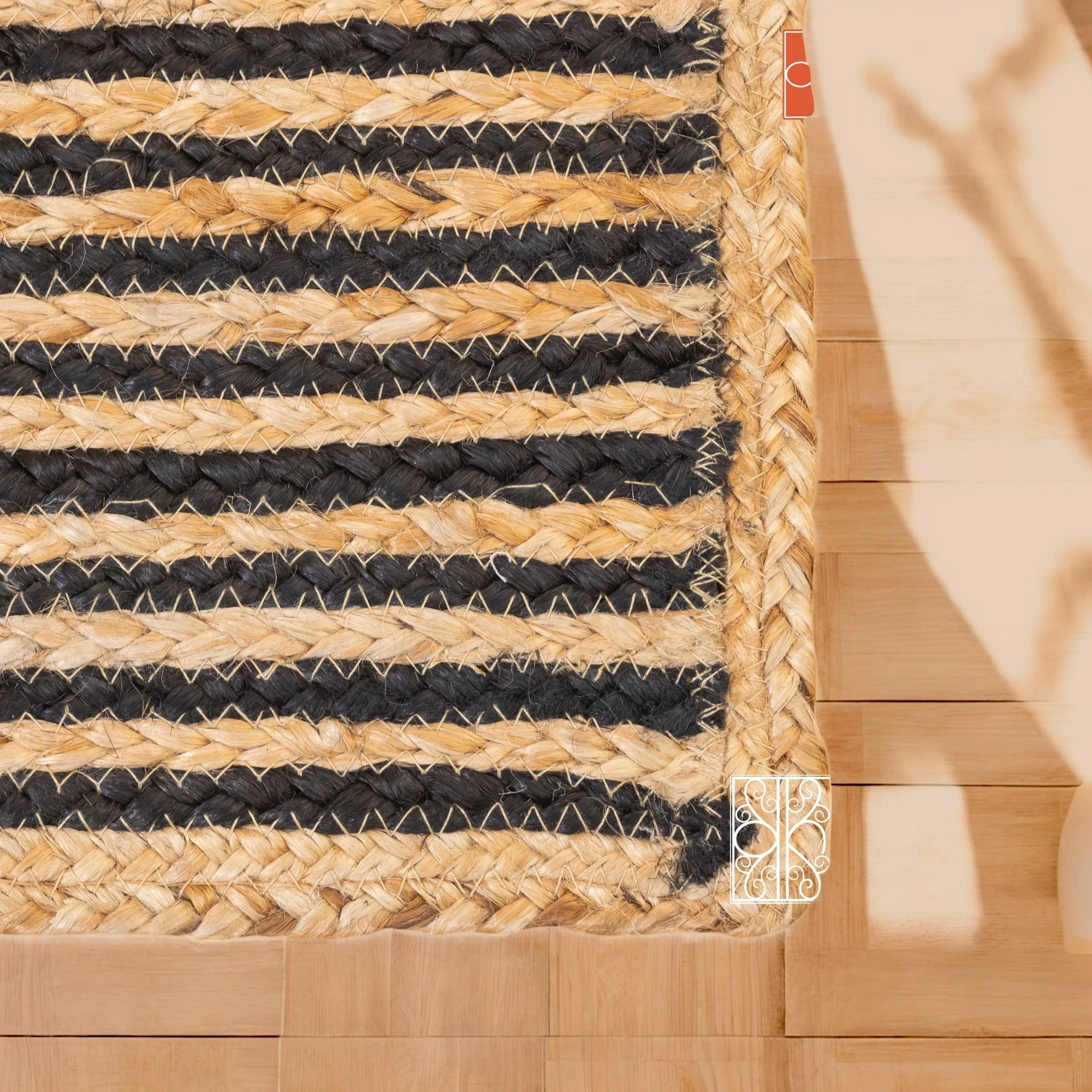 Buy Floor mat for living room and Handwoven Jute rugs in India