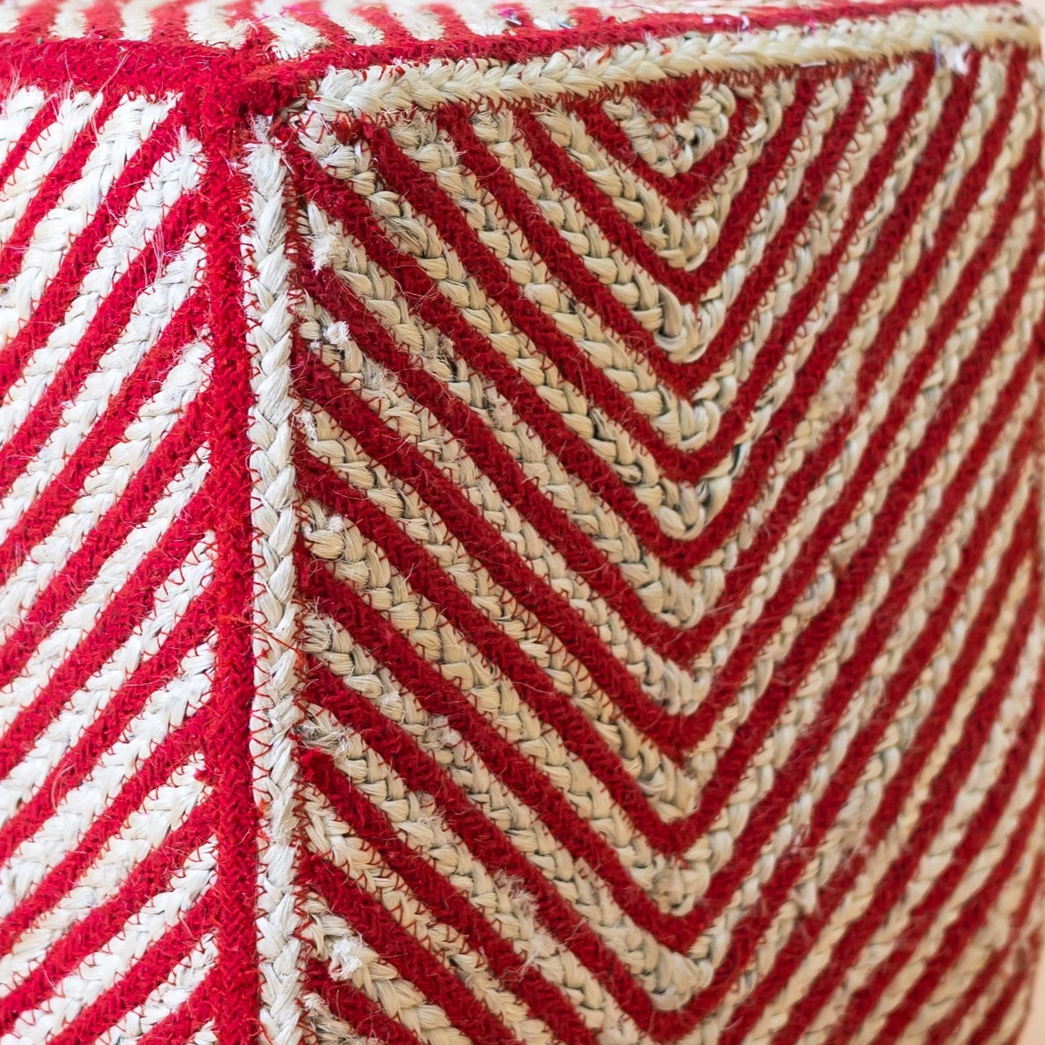 Buy Jute pouffe - Jute Stool online on Karmakriti